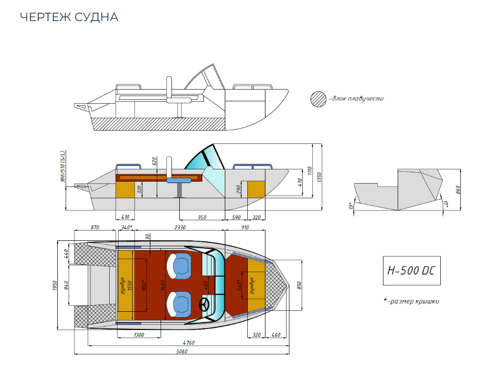 Алюминиевый катер Неман-500 DC Pro в Димитровграде Алюминиевый катер Неман-500 DC Pro в Димитровграде