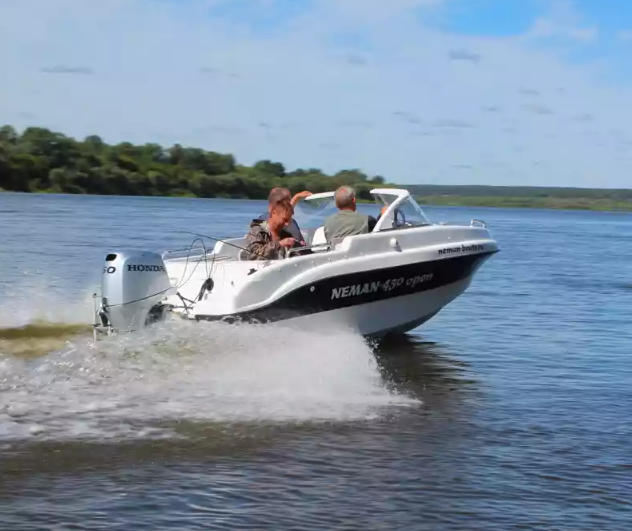 Стеклопластиковый катер Neman-450 Open в Димитровграде Стеклопластиковый катер Neman-450 Open в Димитровграде