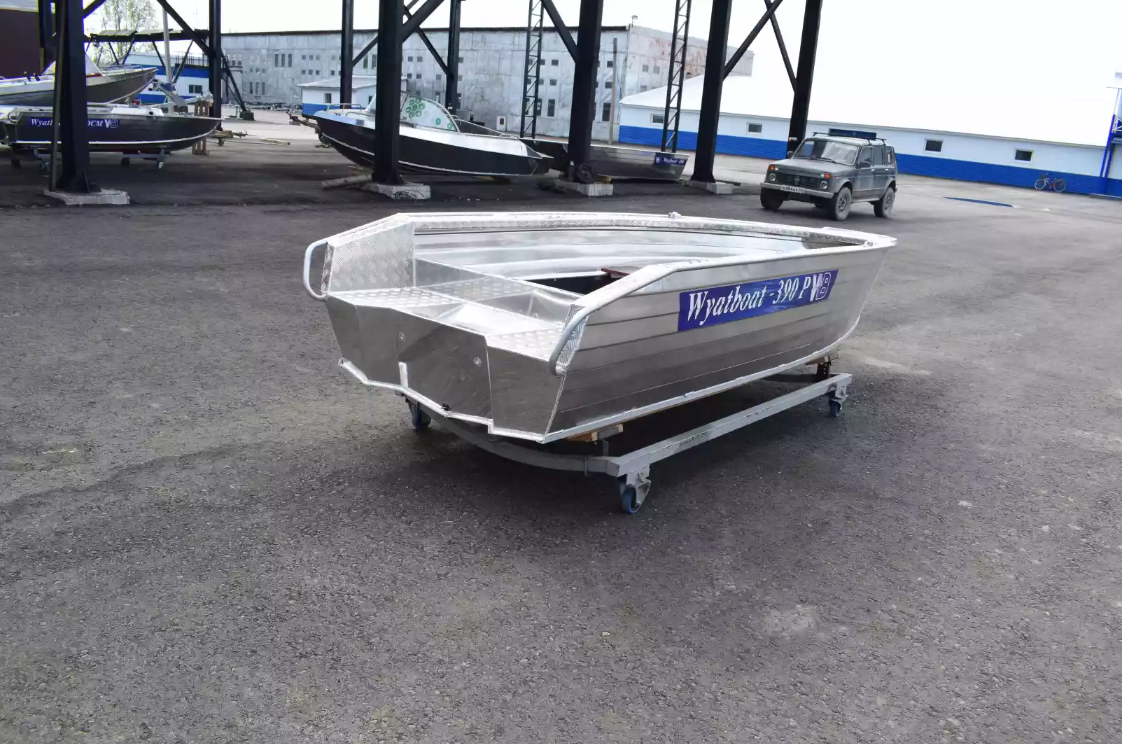 Алюминиевая лодка Wyatboat-390Р Увеличенный борт в Димитровграде Алюминиевая лодка Wyatboat-390Р Увеличенный борт в Димитровграде