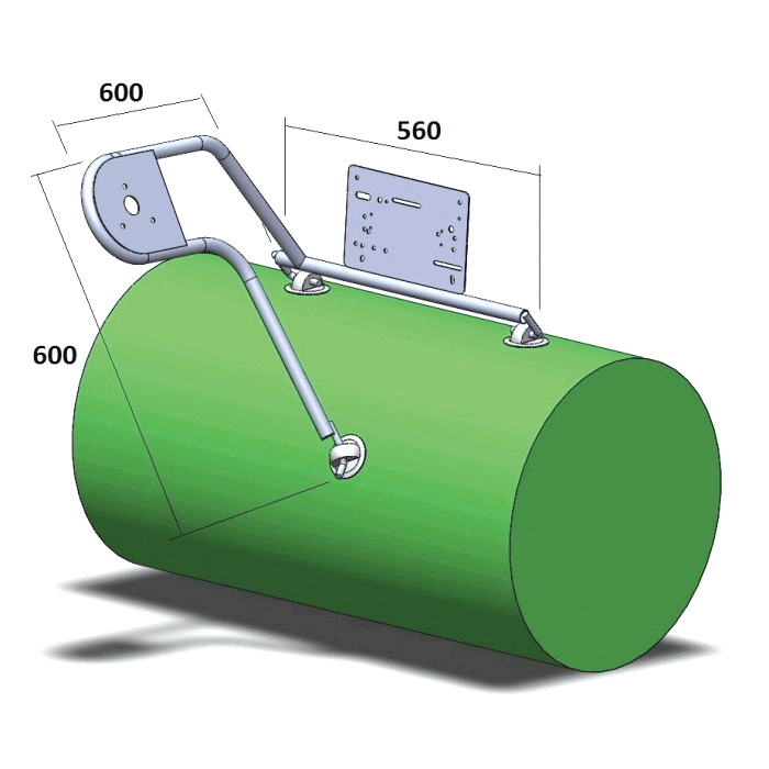 Стойка рулевая с креплением на баллон надувной лодки 25мм в Димитровграде Стойка рулевая с креплением на баллон надувной лодки 25мм в Димитровграде