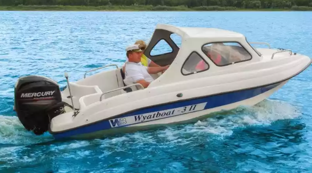 Стеклопластиковый катер Wyatboat-3 П (полурубка) в Димитровграде Стеклопластиковый катер Wyatboat-3 П (полурубка) в Димитровграде