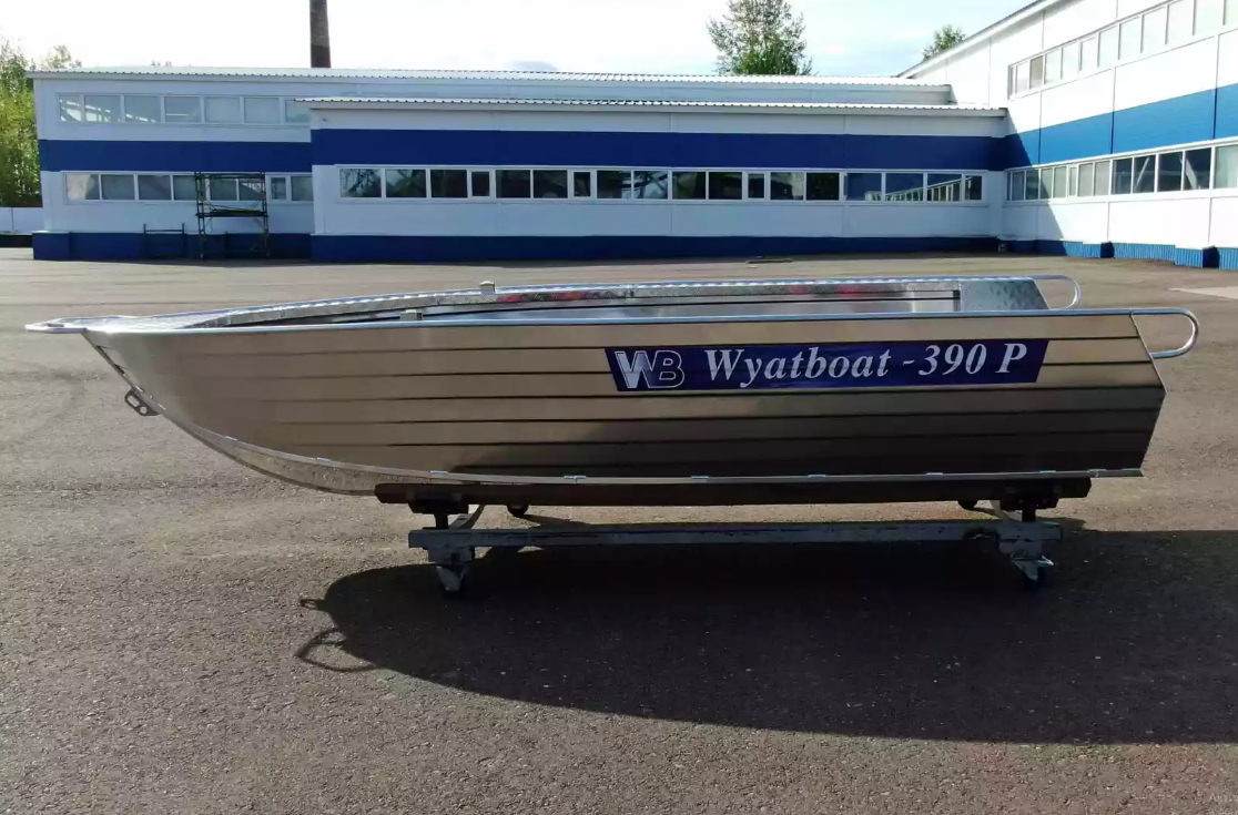 Алюминиевая лодка Wyatboat-390РМ увеличенный борт в Димитровграде Алюминиевая лодка Wyatboat-390РМ увеличенный борт в Димитровграде