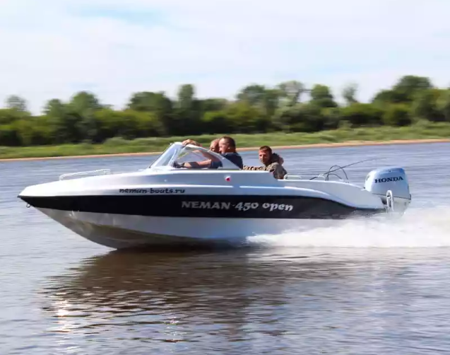 Стеклопластиковый катер Neman-450 Open в Димитровграде Стеклопластиковый катер Neman-450 Open в Димитровграде
