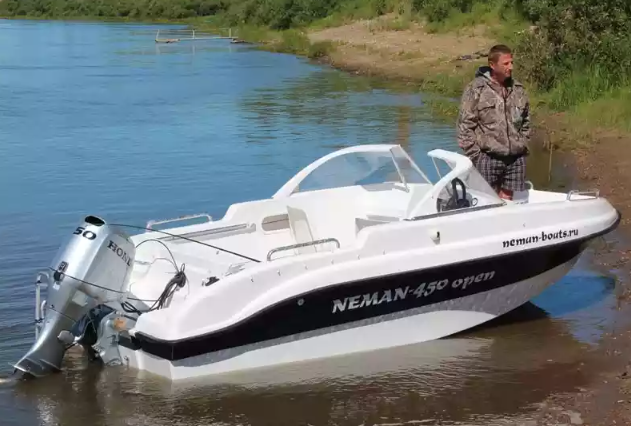 Стеклопластиковый катер Neman-450 Open в Димитровграде Стеклопластиковый катер Neman-450 Open в Димитровграде