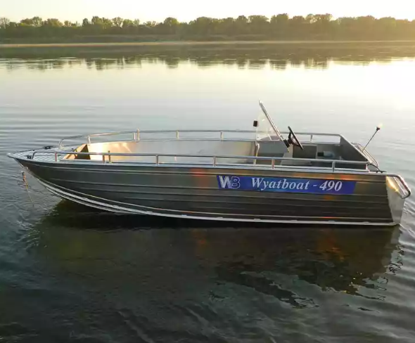 Алюминиевый катер Wyatboat-490 C в Димитровграде Алюминиевый катер Wyatboat-490 C в Димитровграде