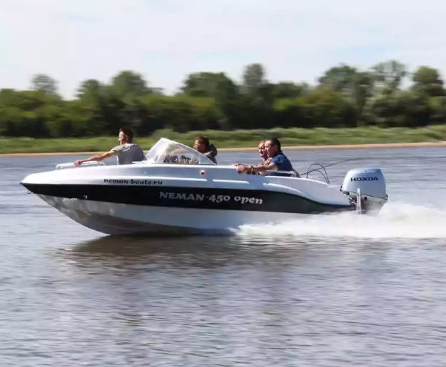 Стеклопластиковый катер Neman-450 Open в Димитровграде Стеклопластиковый катер Neman-450 Open в Димитровграде