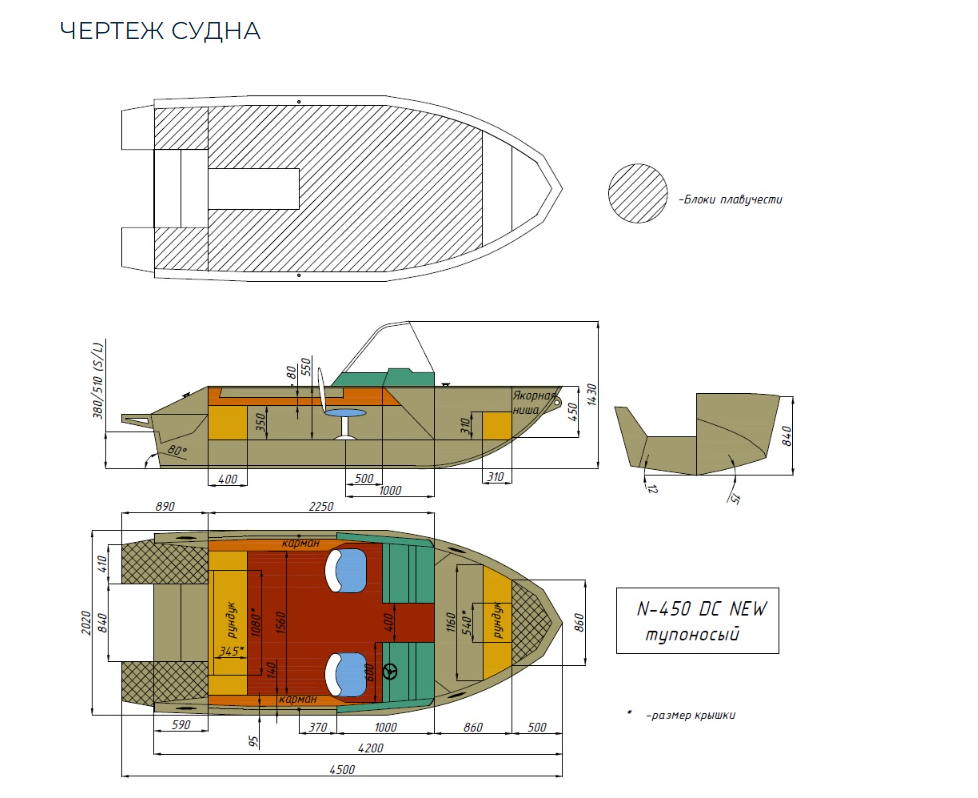 Алюминиевый катер Неман-450 DC NEW без покраски в Димитровграде Алюминиевый катер Неман-450 DC NEW без покраски в Димитровграде