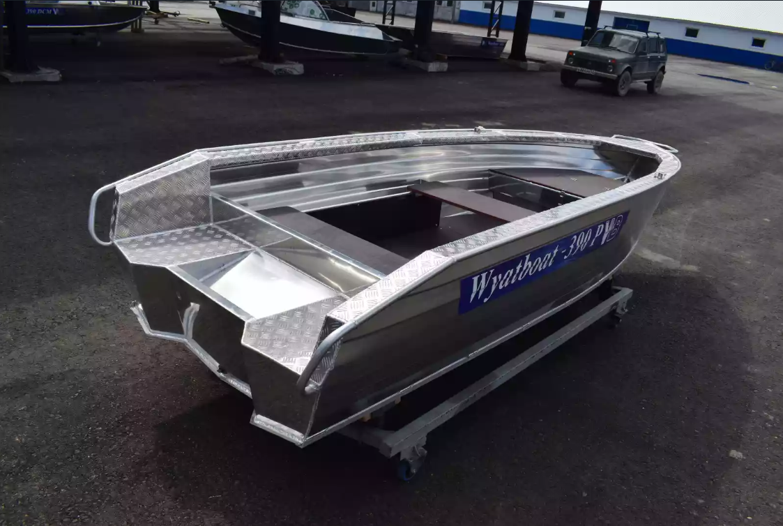 Алюминиевая лодка Wyatboat-390Р Увеличенный борт в Димитровграде Алюминиевая лодка Wyatboat-390Р Увеличенный борт в Димитровграде