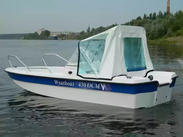 Стеклопластиковый катер Wyatboat-430 DCM (тримаран) в Димитровграде Стеклопластиковый катер Wyatboat-430 DCM (тримаран) в Димитровграде
