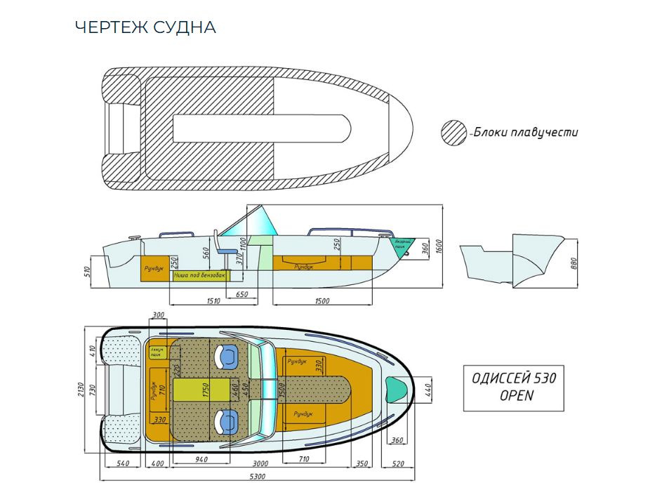 Стеклопластиковый катер Neman-530 Open в Димитровграде Стеклопластиковый катер Neman-530 Open в Димитровграде