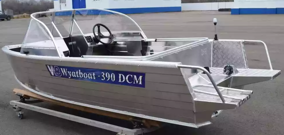 Алюминиевая лодка Wyatboat-390 DCM Увеличенный борт в Димитровграде Алюминиевая лодка Wyatboat-390 DCM Увеличенный борт в Димитровграде