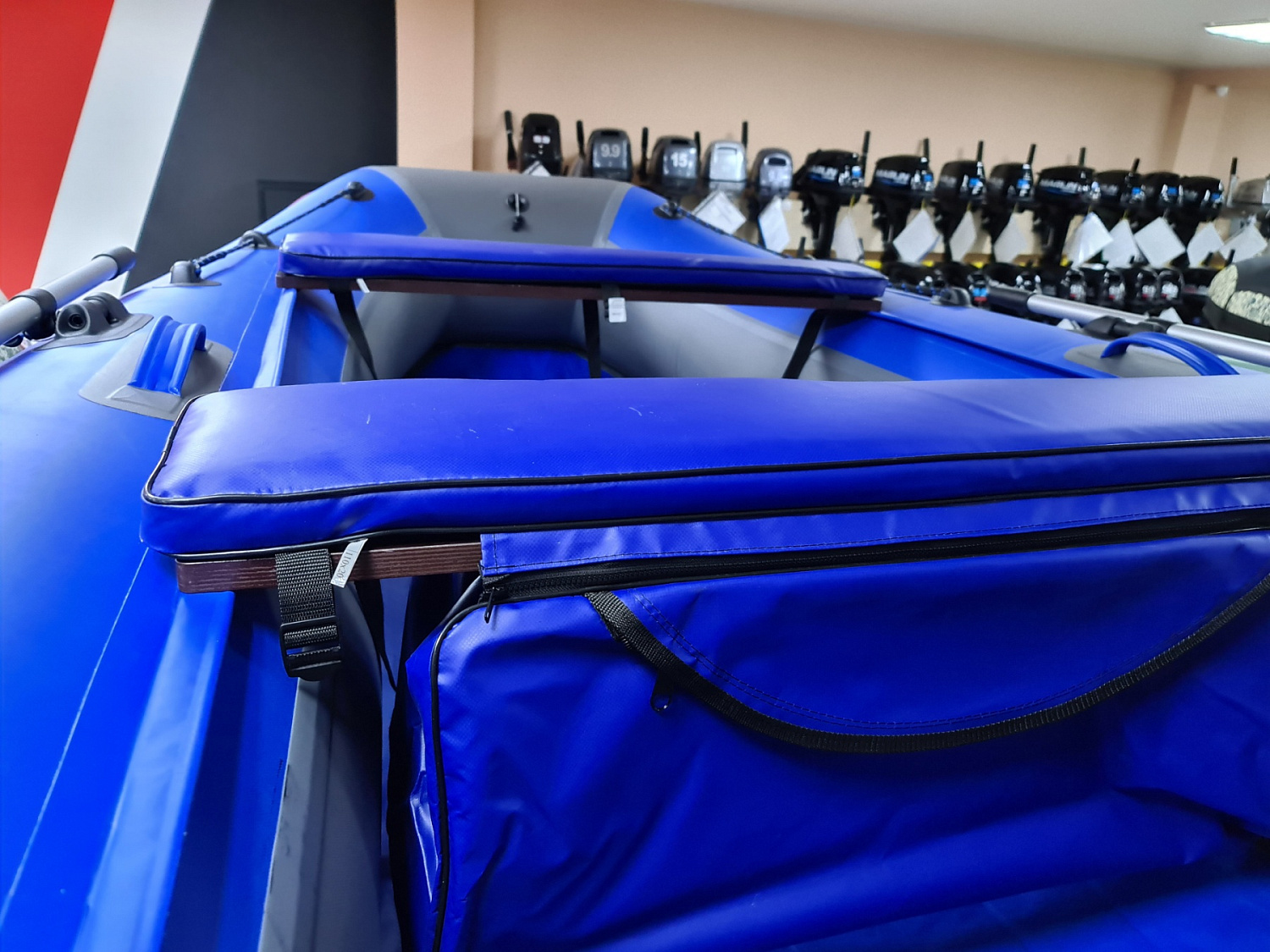 КОМПЛЕКТ МЯГКИХ НАКЛАДОК С СУМКОЙ ДЛЯ ЛОДОК 90Х20 СИНИЙ в Димитровграде