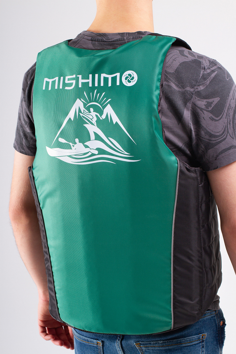 Жилет спасательный MISHIMO PRO Премиум качества Черно-зеленый в Димитровграде Жилет спасательный MISHIMO PRO Премиум качества Черно-зеленый в Димитровграде