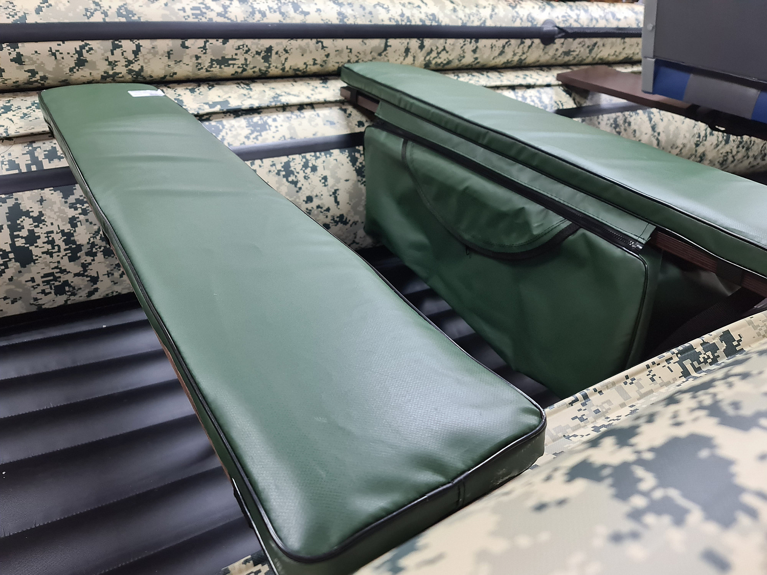 КОМПЛЕКТ МЯГКИХ НАКЛАДОК С СУМКОЙ ДЛЯ ЛОДОК 110Х20 ЗЕЛЕНЫЙ в Димитровграде