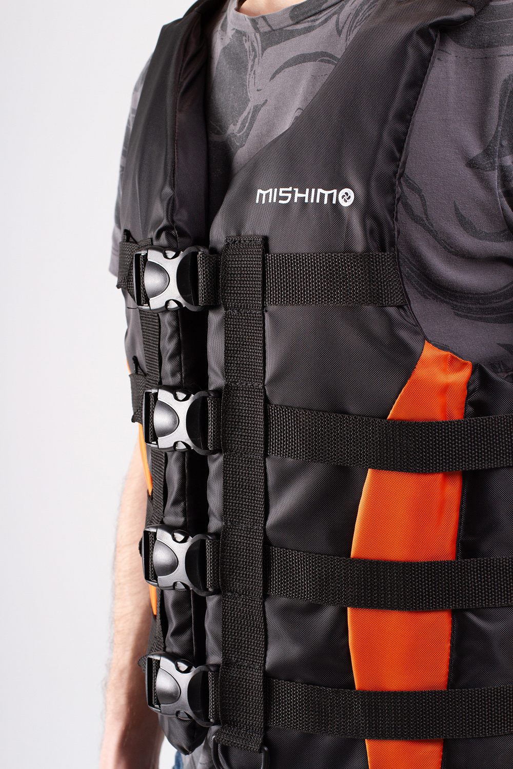 Жилет спасательный MISHIMO PRO Премиум качества Черно-оранжевый в Димитровграде Жилет спасательный MISHIMO PRO Премиум качества Черно-оранжевый в Димитровграде