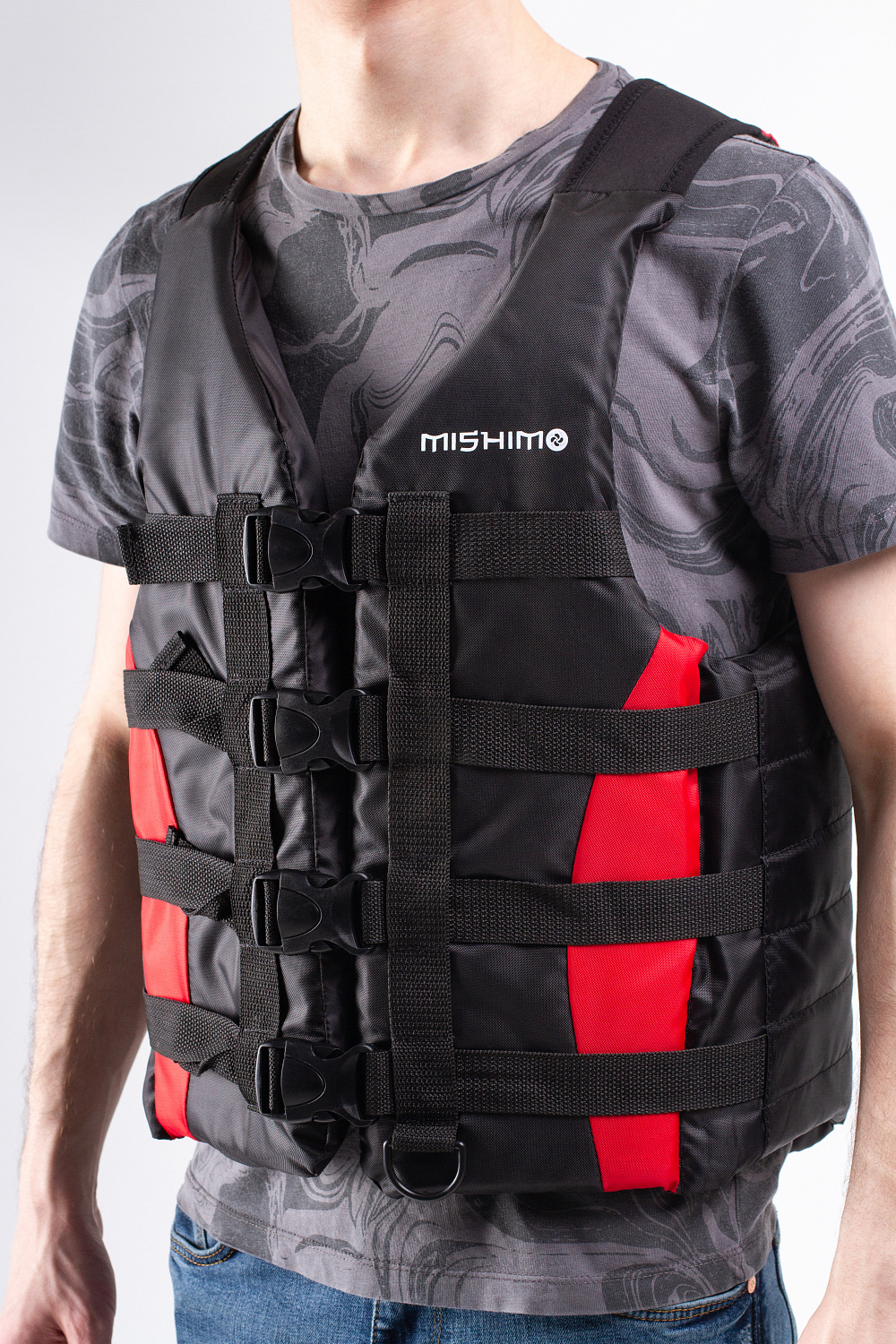 Жилет спасательный MISHIMO PRO Премиум качества Черно-красный в Димитровграде Жилет спасательный MISHIMO PRO Премиум качества Черно-красный в Димитровграде